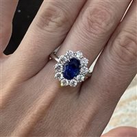 Anello Crivelli Donna in Oro bianco Zaffiro 1.95 Ct 326-CONT-AN - 326-CONT-AN
